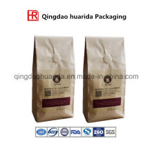 Stand up Pouch Kraft Paper Coffee Bag with Valve